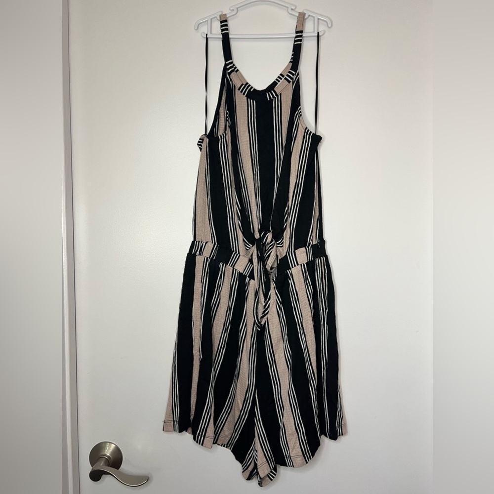 striped romper